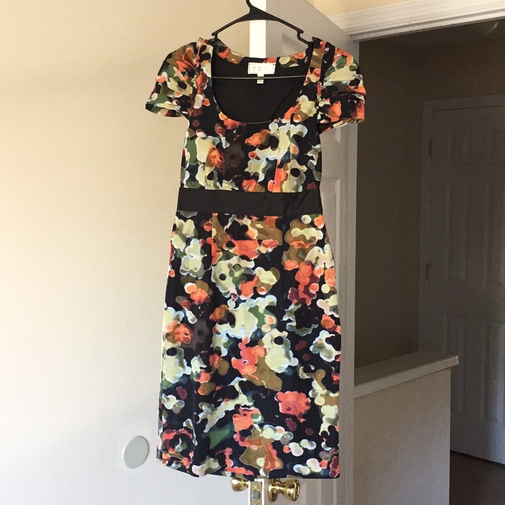 Moulinette Soeurs silk water color dress. Size 0.